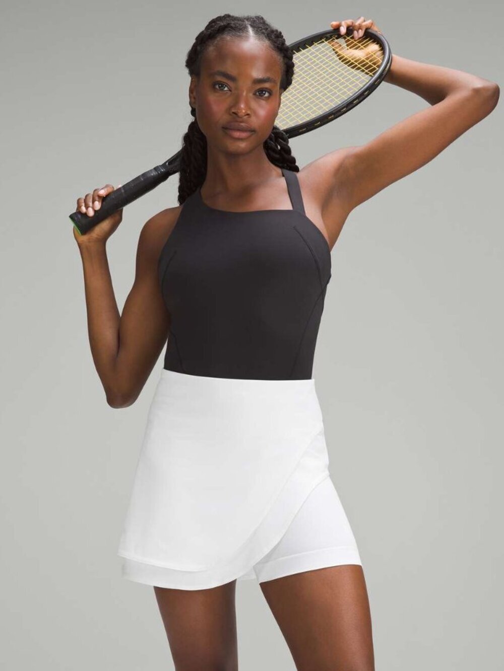Lululemon Asymmetrical Layered High-Rise Tennis Skirt White Size 6